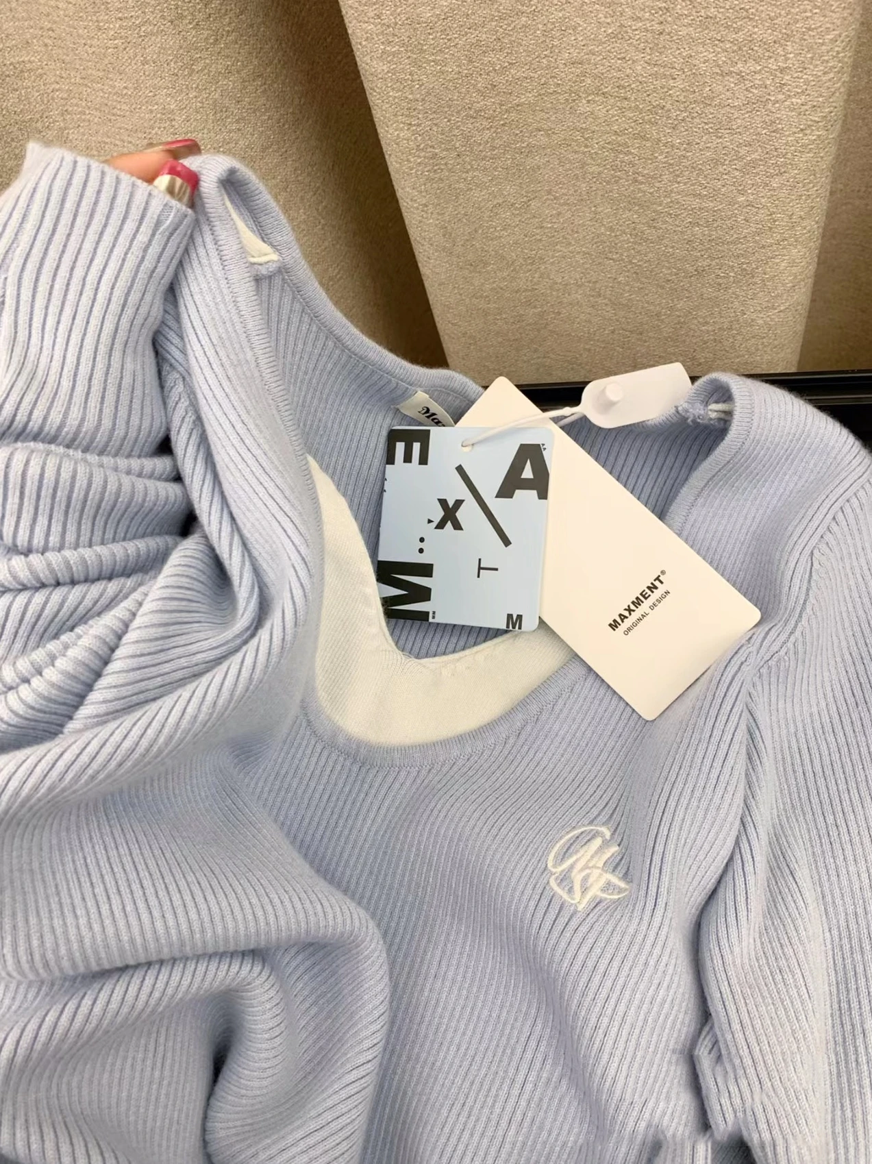 Kfcag повседневный вязаный дизайн универсальный искусственный лоскутный пуловер