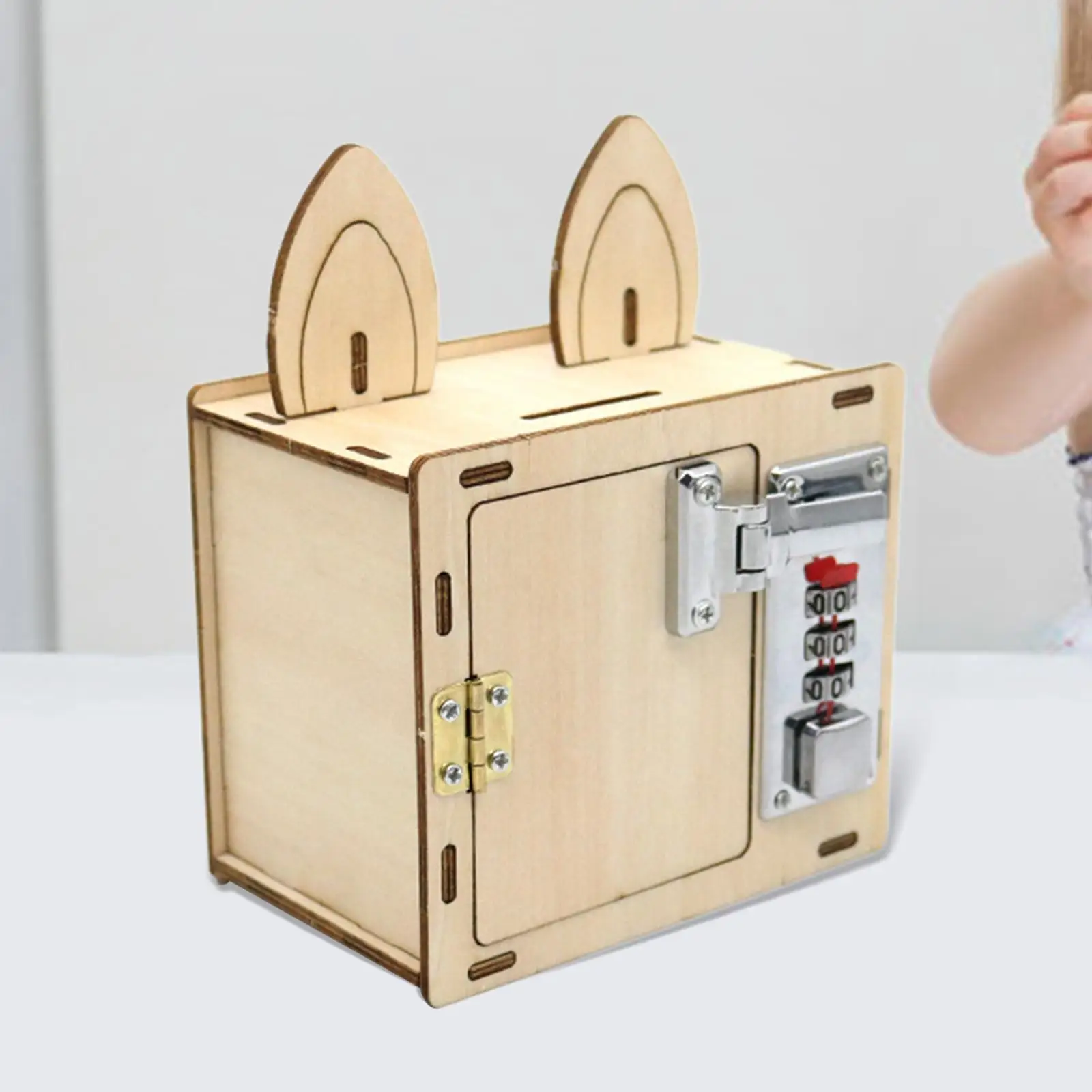 

Wooden Password Lock Case Model Kits for arts and crafts wooden building Kit DIY