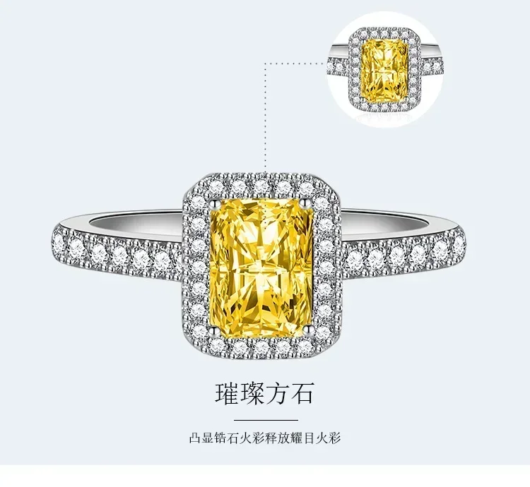 Простое женское кольцо свадебные обручальные украшения изысканный кристалл из