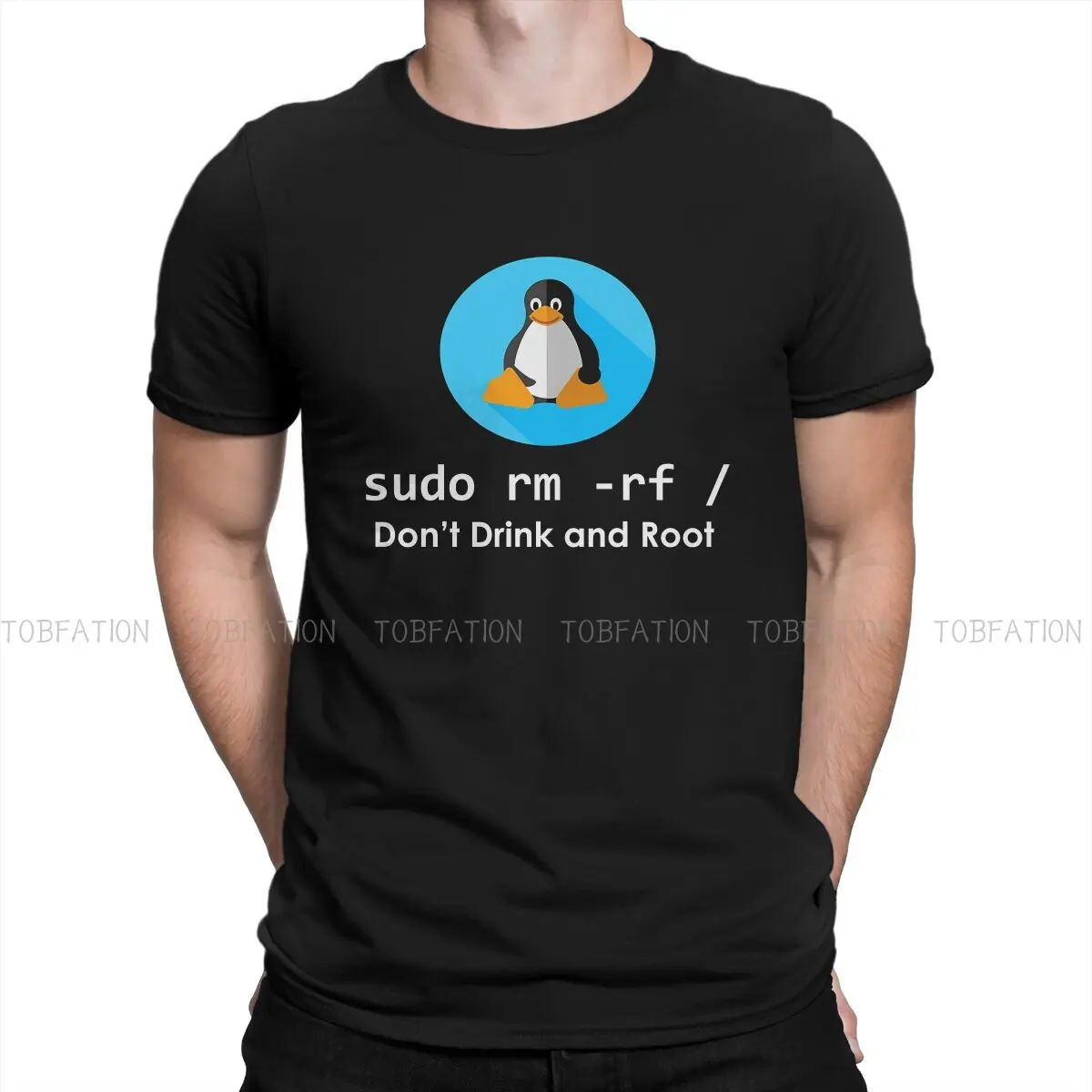 

Sudo RM RF TShirt For Men Linux Operating System Clothing Fashion T Shirt Comfortable Printed Fluffy Creative Gift
