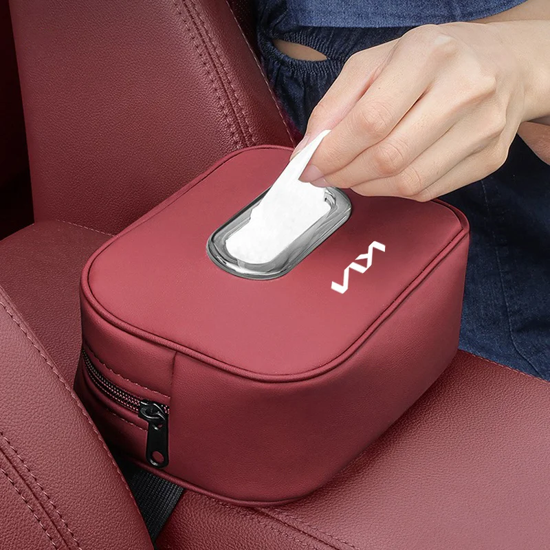 Коробка для салфеток Автомобильная кожаная подлокотник центральной консоли Kia
