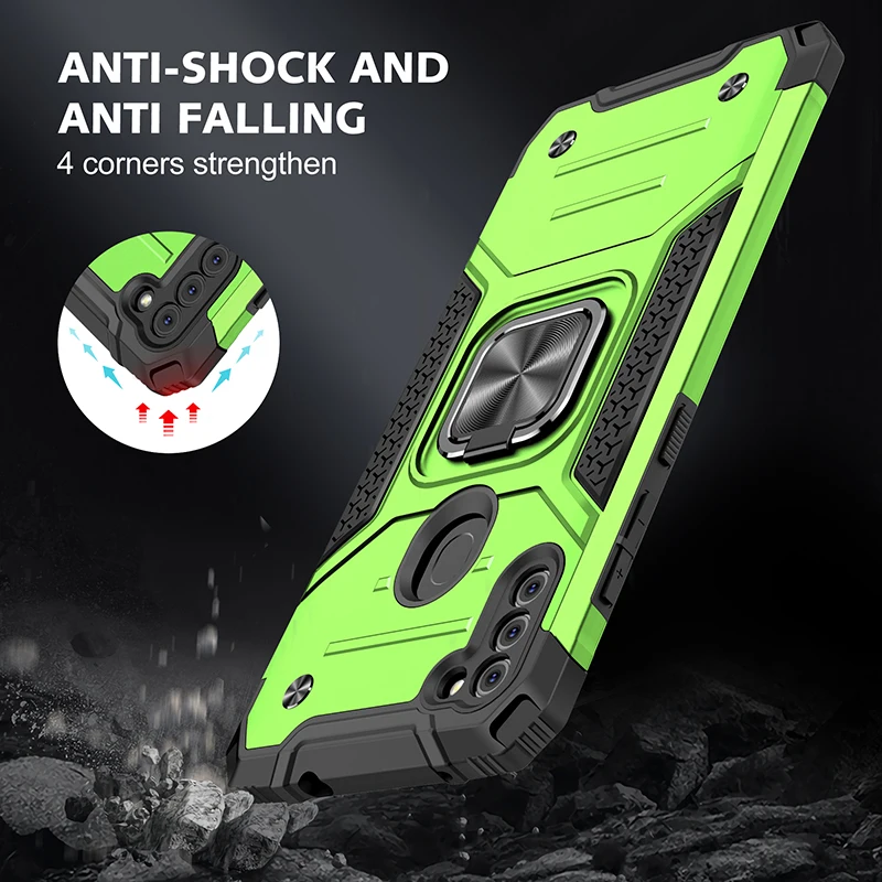Фото Прочный металлический защитный чехол с кольцом для samsung A54 A 14 54 34 Samsung Galaxy A54 A14 A34 №1
