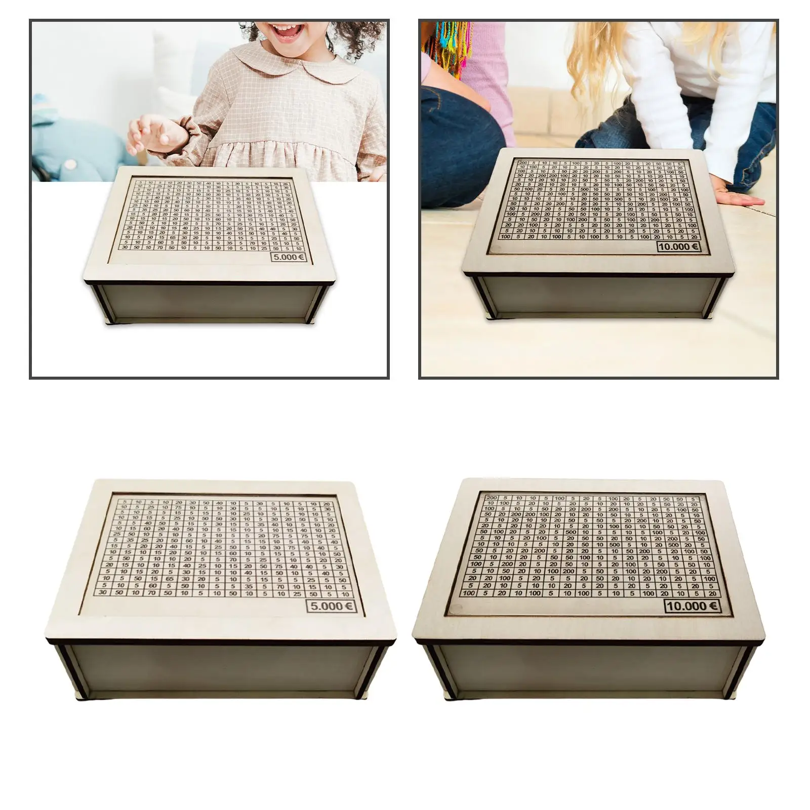 Копилка с изображением мишени стильная копилка для монет деревянная портативная