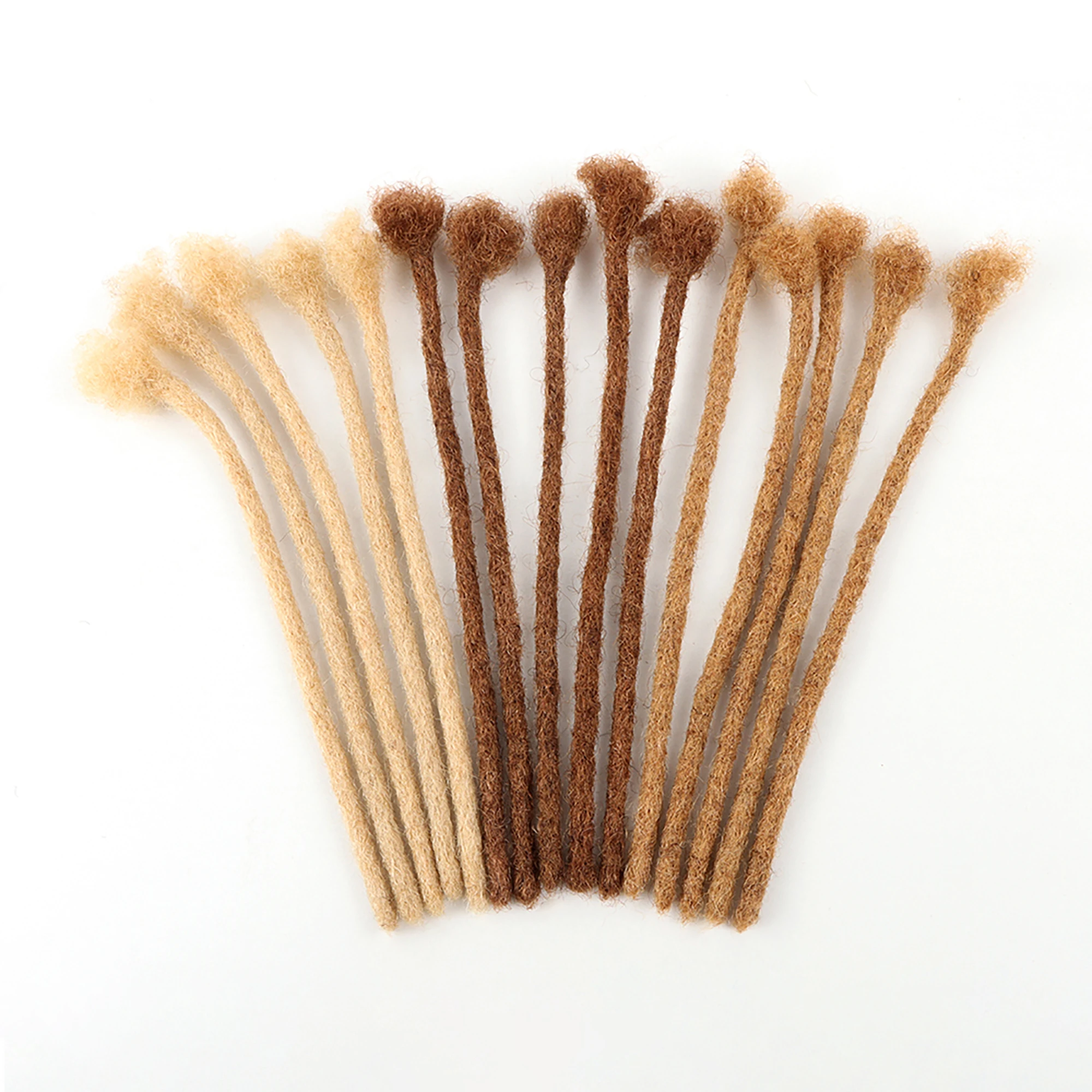 AHVAST-Afro Locs Дреды 0 8 см 100% человеческие волосы наращивание дредов оптовая продажа