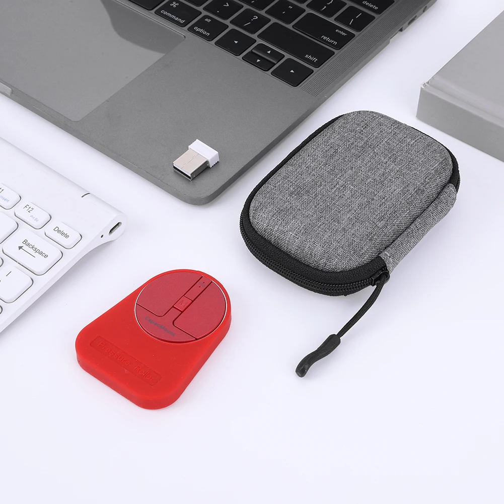 Фото Беспроводная мышь, 3 режима, BT 5,2/2,4G/USB, мини-емкостная мышь, беспроводные мыши, 3 регулируемых точек на дюйм, перезаряжаемая с USB-приемником для ПК №4