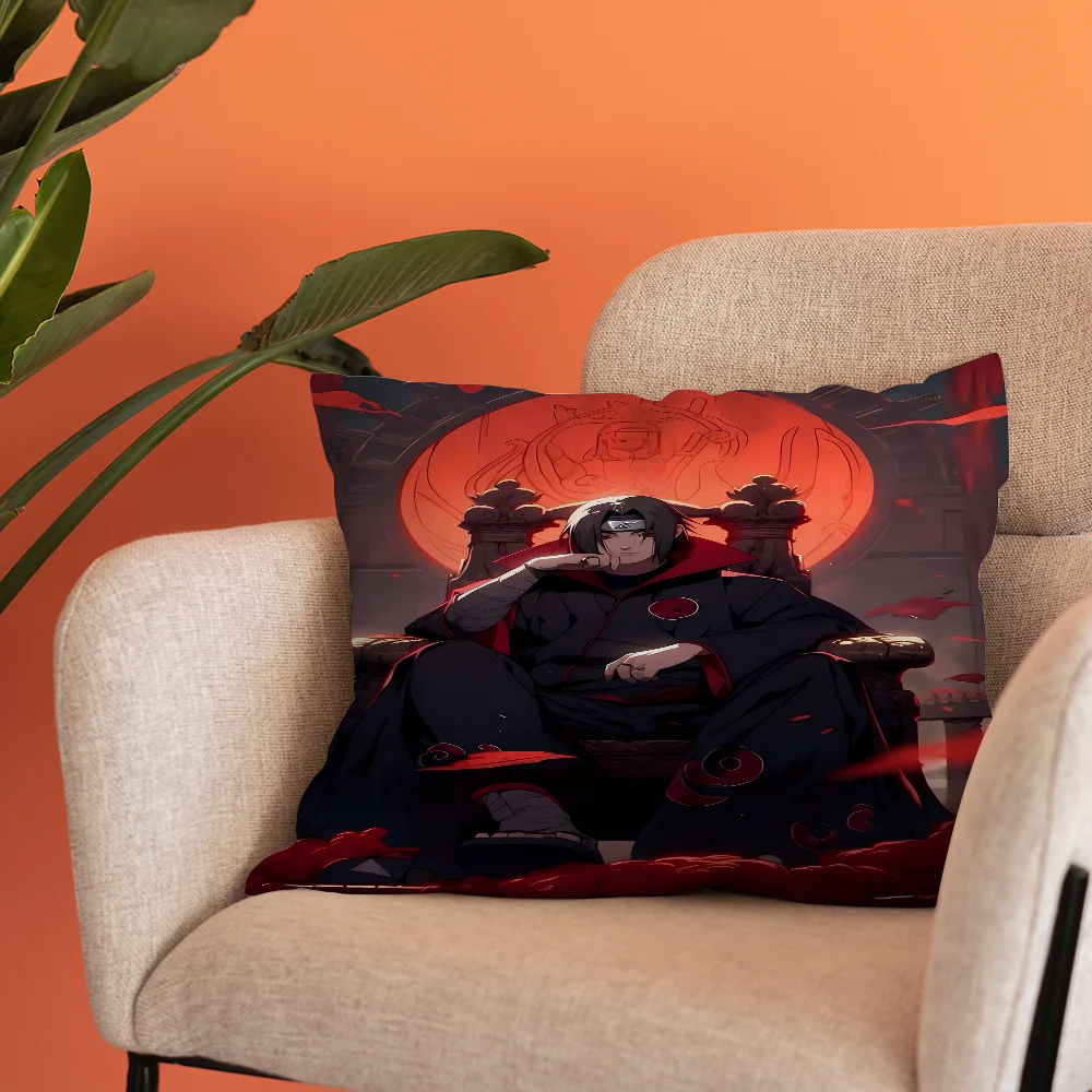 Naruto U-UchihaS I-ItachiS Pillow Cover Design Cushion Decor Holiday Decorati