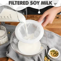 15cm 80 450mesh ultra fine nylon filter spoon plastic sieve strainer for soy milk coffee milk yogurt chinese medicine honey wine
