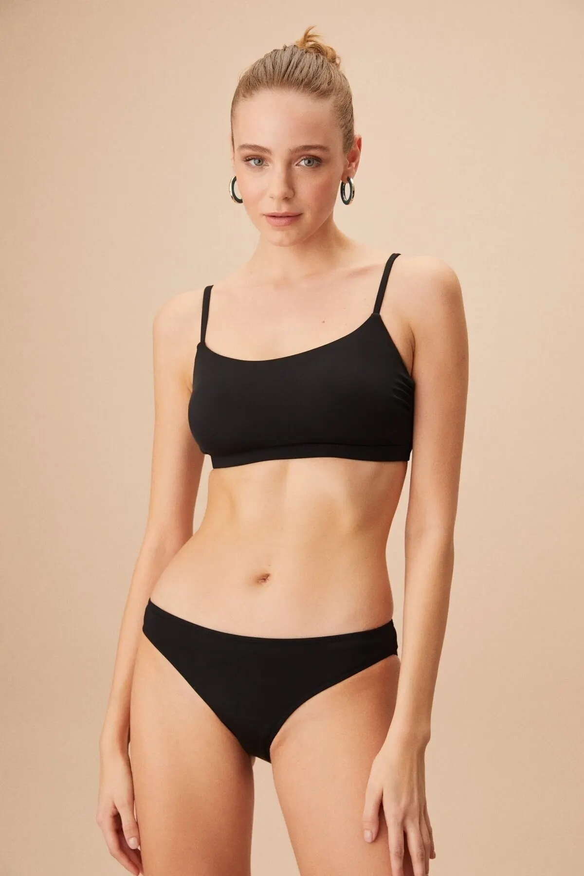 

Women's Bikini Straight Bralette Swimwear Lady Swimsuit Sexy Bikini 2022 New Push Up Bikini Set Suit Women Beachwear Biquini