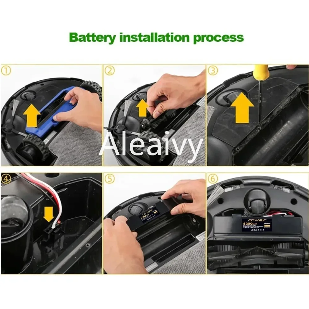 Сменный аккумулятор 14 4 В 3500 мАч для пылесоса Xiaomi Mijia LDS Mi Robot Vacuum-Mop 2S STYTJ02YM