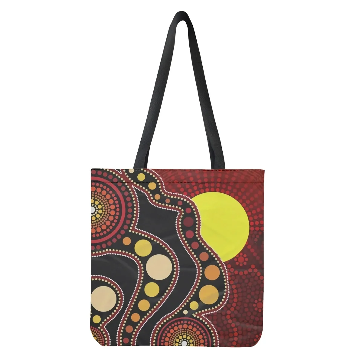 Indigenous Culture in Australia Shopping Bags for Women Totes 2023 Canvas Reusable Girls Shoulder Supermarket Handbag Mom Bolsa