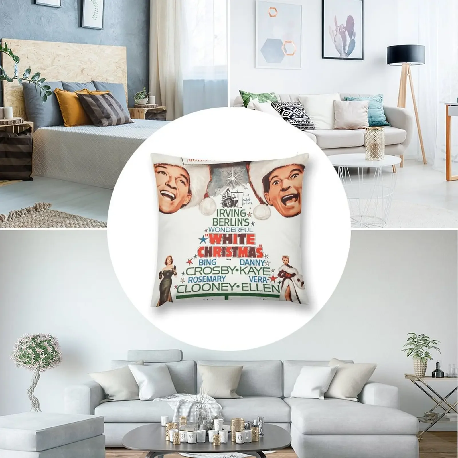 Белое Рождество - Бинг Кросби Дэнни Кэй наволочки для диванов спальные подушки