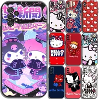 hello kitty cute phone cases for xiaomi redmi note 10 10s 10 pro poco f3 gt x3 gt m3 pro x3 nfc cases coque soft tpu back cover