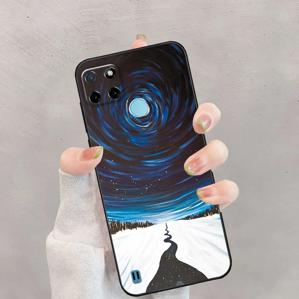 Чехол для Realme C25Y чехол RMX3263 красивый OPPO C21Y RMX3261 RealmeC25Y матовый силиконовый бампер