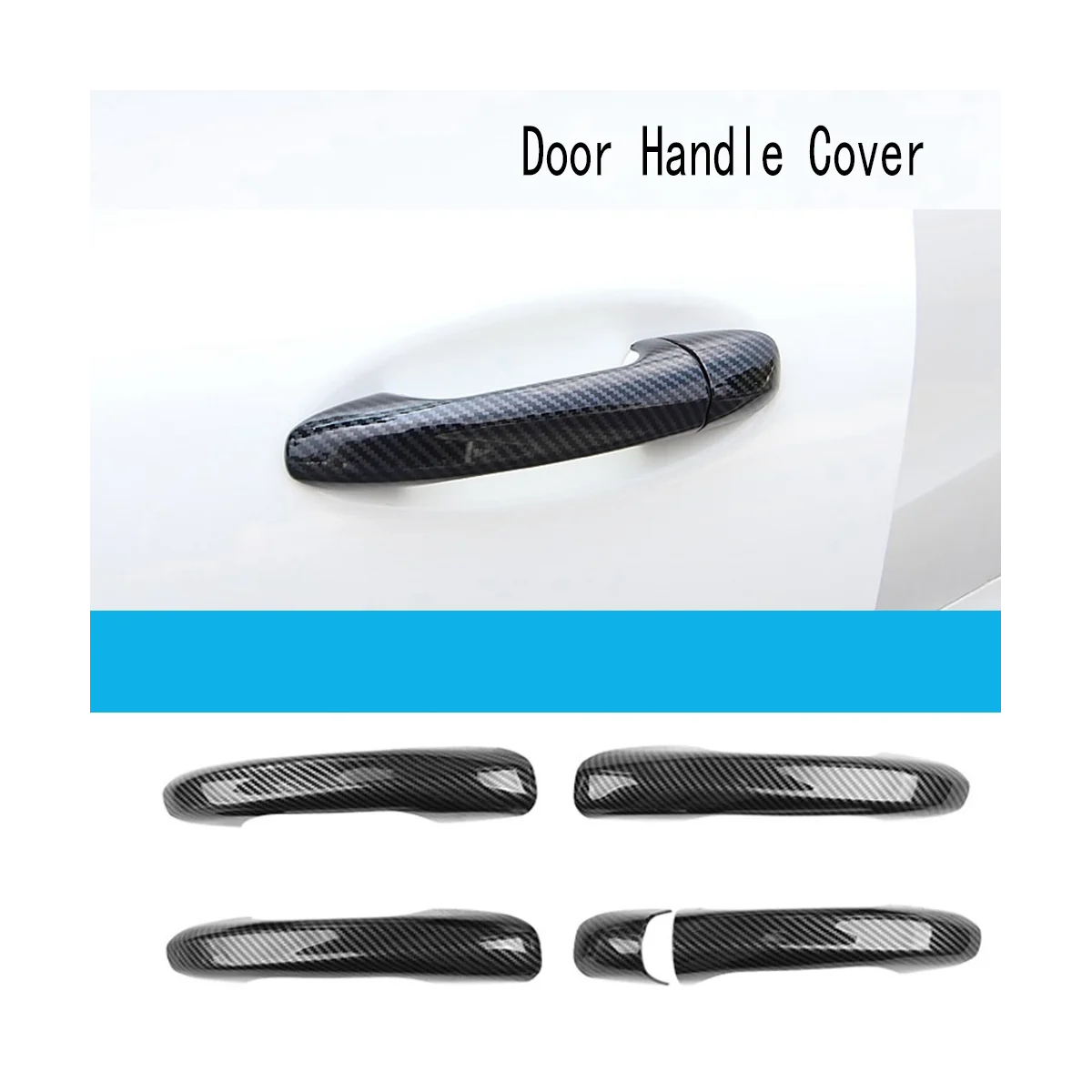 4 шт. накладки на дверную ручку автомобиля из углеродного волокна для Mercedes Benz a B C E