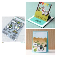 sheep stamps scrapbooking new make photo album card diy paper embossing craft supplies handmade