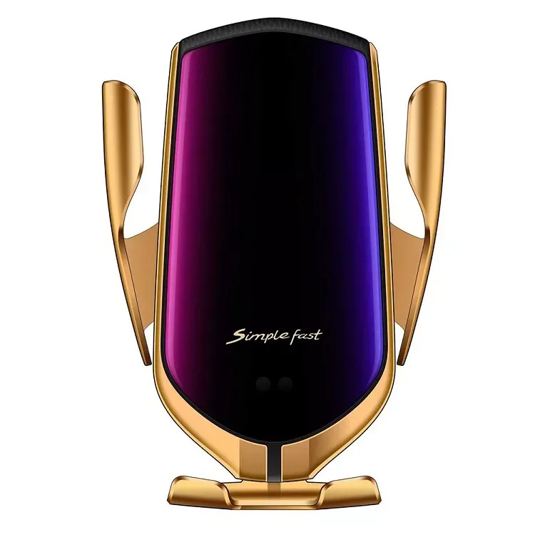 

Automatic 10W Qi Car Wireless Charger for iPhone 12 Infrared Sensor Phone Holder Mount Car Wireless Charger For Samsung
