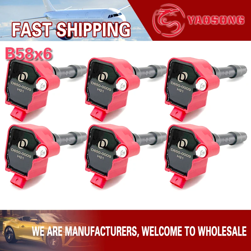 

UF750 КАТУШКА ЗАЖИГАНИЯ ВЫСОКОЙ ЭНЕРГИИ КРАСНАЯ ДЛЯ BMW 230i 330i 340i 430i 440i 530i 540i 740e X1 X3 X5 X6 X7 Mini Cooper B38 B48 B58