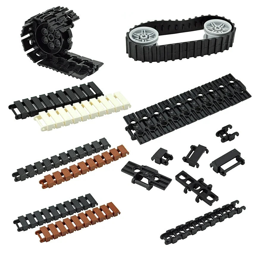 Creative Tank Chain Track Link Building Block Одиночный широкий 1 5 двойной кирпич 53992 88323 3873 3711