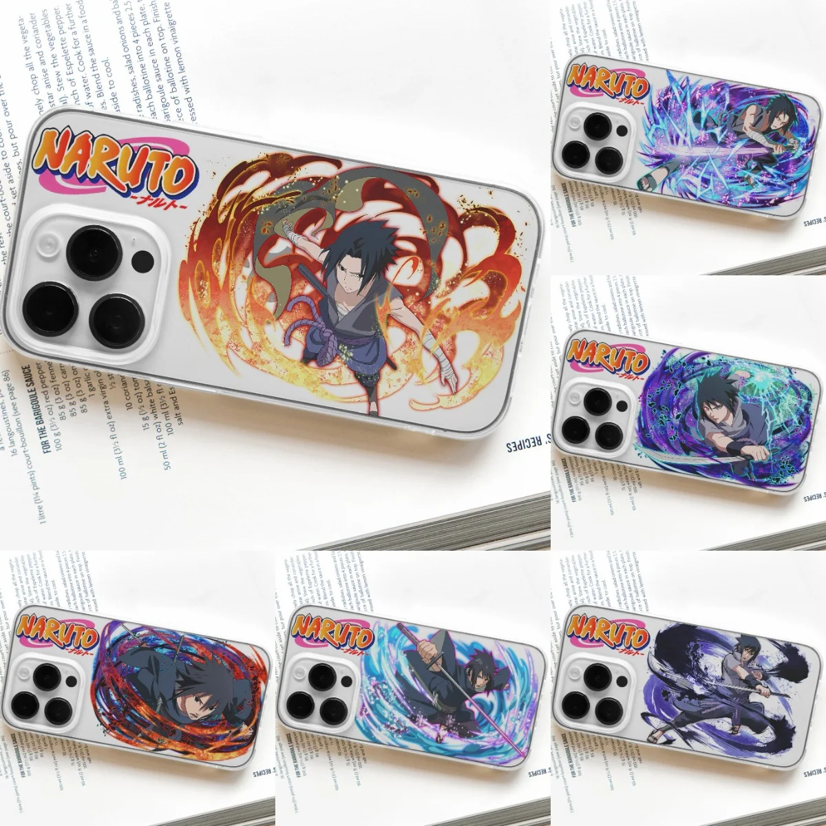 

Naruto Case Iphone 13 12 11 X XR XS 8 7Plus Fall Resistance 14 Pro Max Transparent Sasuke Toys Anime Silicone Soft Mobile Phone