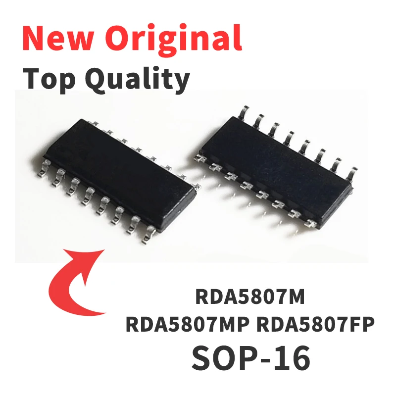 5 Pieces RDA5807 M MP FP SMD MSOP10 SOP8 SOP16 FM Wireless Audio Radio Chip IC Brand New Original