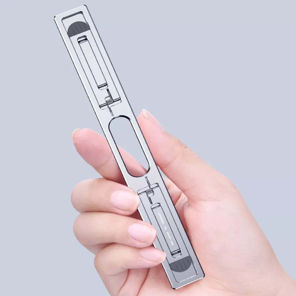 

Aluminum Vertical Laptop Stand For MacBook Air Pro Adjustable Holder Riser Foldable Portable Notebook Stand For 11-17 Inches