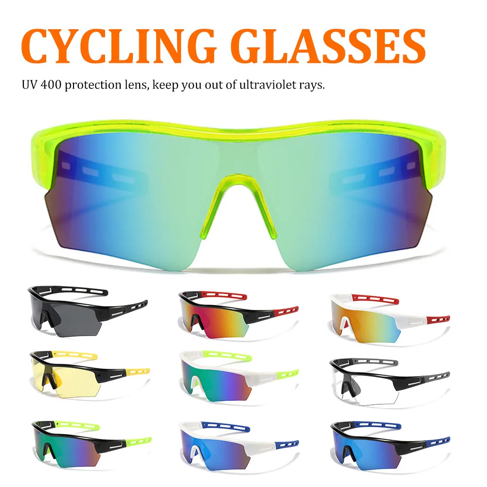 

Men Women Sport Road Bike Sunglasses UV400 Windproof Rimless Cycling Glasses MTB Running Fishing Eyewear Bicycle Goggles Cyclist