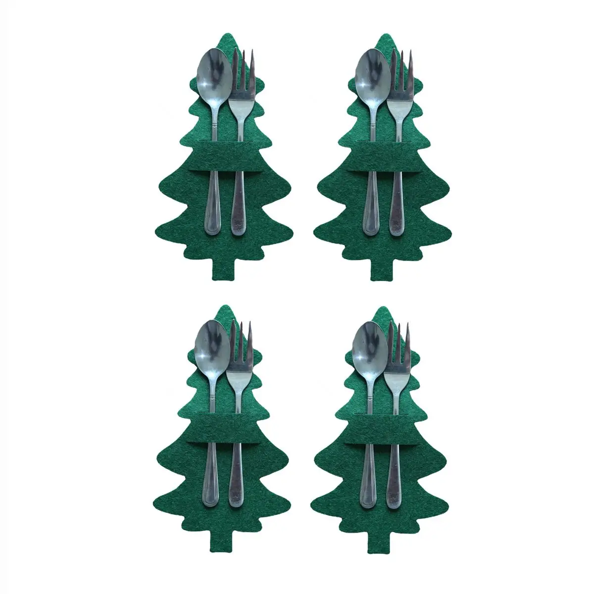 

Рождественские чехлы для ножей и вилок, набор из 4 штук