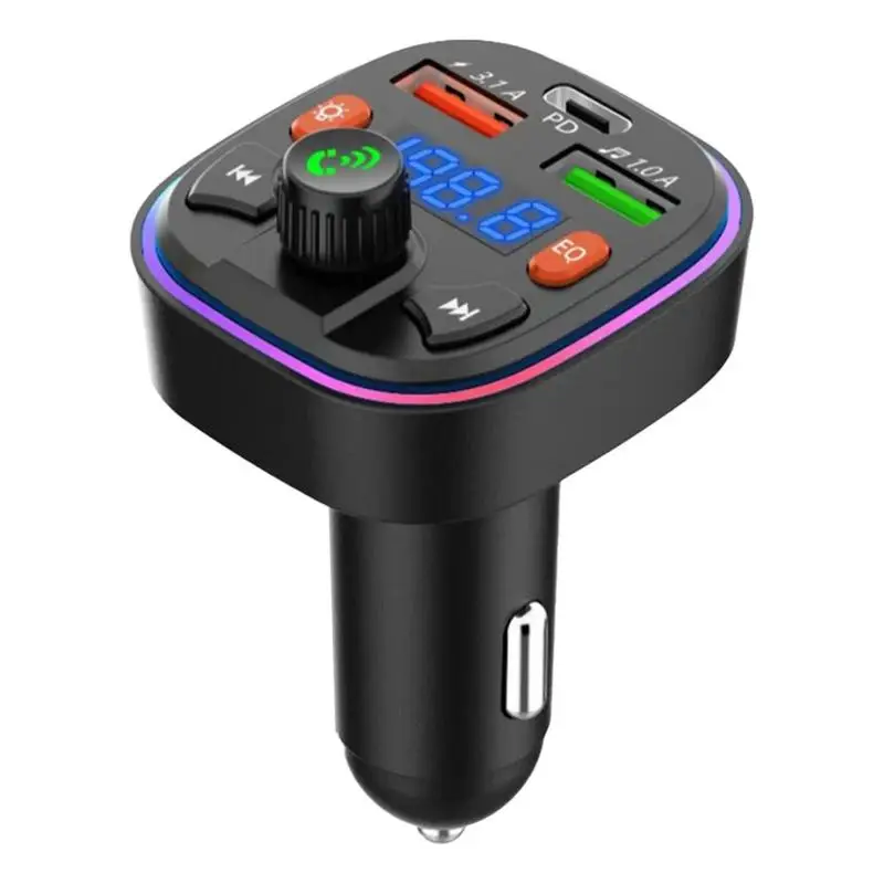 

Car MP3 Player FM Transmitter Fast Charging Wireless Blue Tooth Adapter Handsfree Car Radio Modulator MP3 Player With 22.5W USB