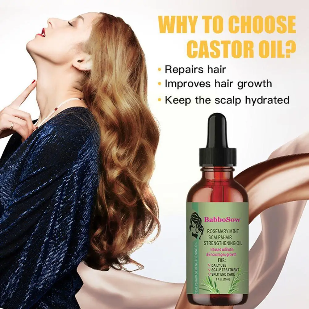 

Rosemary Hair Care Essential Oil To Prevent Hair Nourish Hair Breakage Loss Serum Nti-frizz Replenish Hair Smoo R8X4
