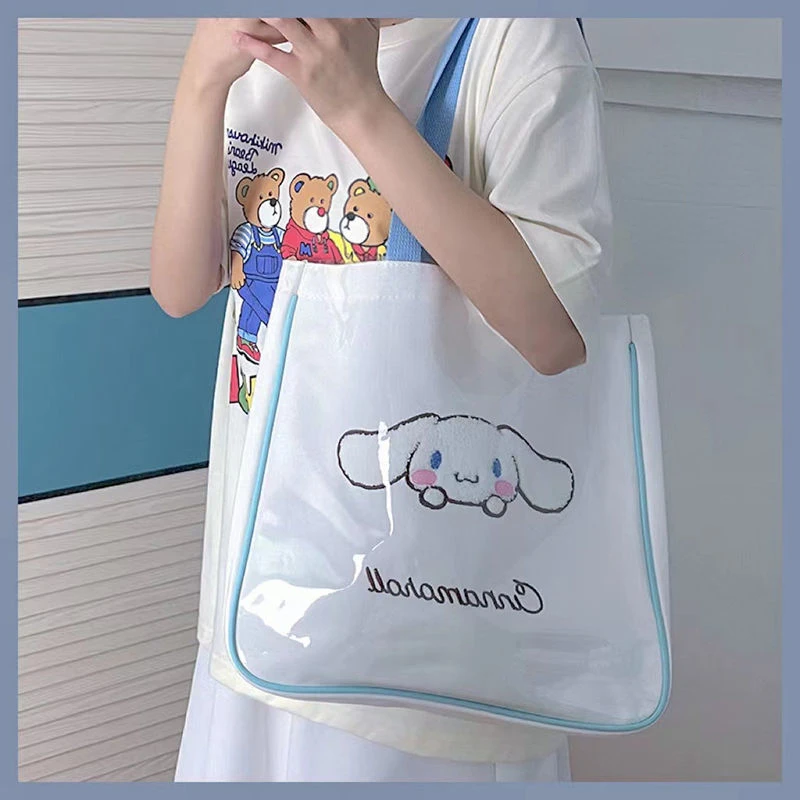 

Bag for Women Hello kitty bag Purses and Handbags Sanrio Canvas Bag Female Student Shoulder Handbag Large Capacity Tote bag