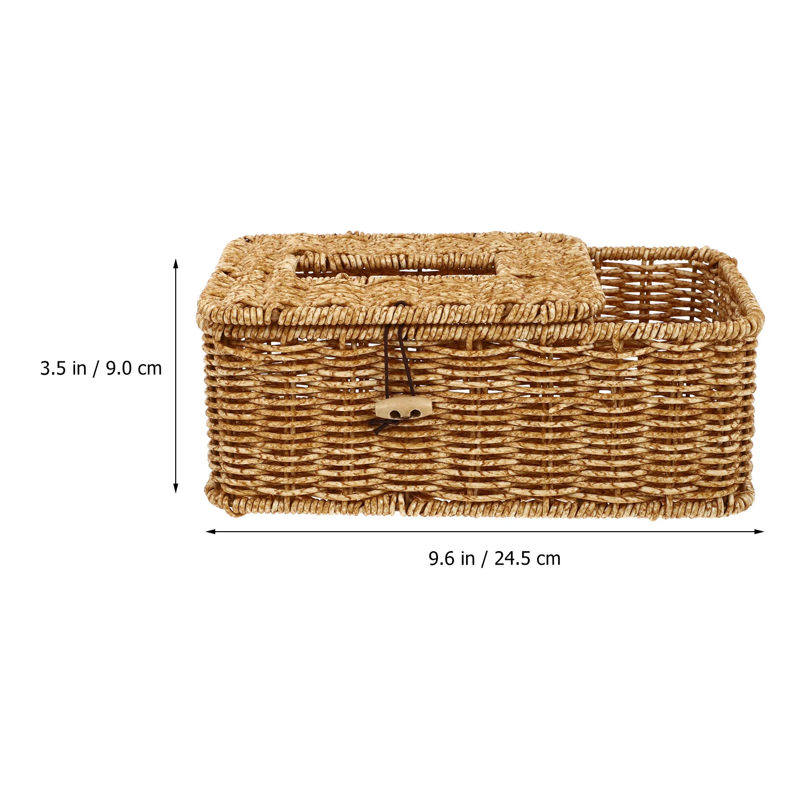 

Box Tissue Holder Napkin Cover Rattan Wicker Storage Paper Woven Home Dispenser Basket Square Facial Seagrass Desktop Hand