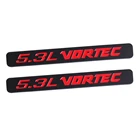 2x черно-красные 1500 л VORTEC письма L  R Брызговики для GMC Sierra Canyon Yukon Chevy bbq Silverado 2500 3500