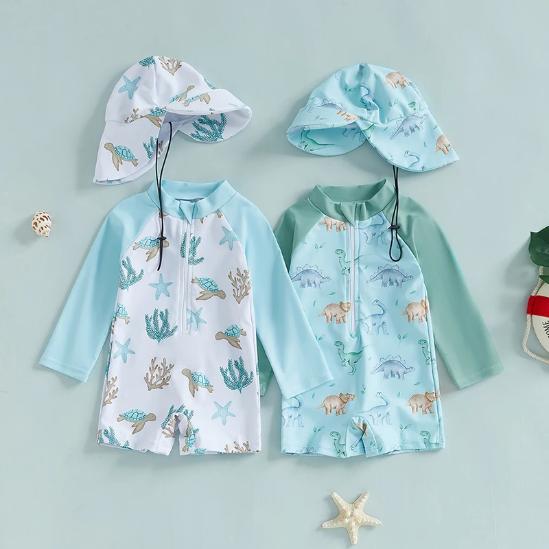 2025 детские летние купальники для маленьких мальчиков повседневные с принтом