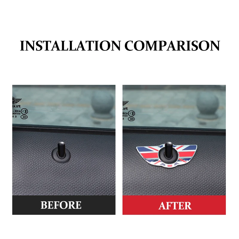 2 шт. Автомобильный Дверной замок шпилька крышка для Mini Cooper R55 R56 F55 F56 F54 чехол