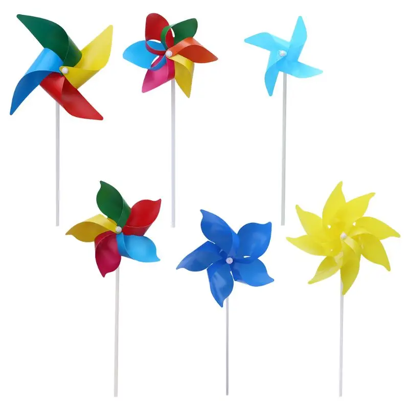 

New 10Set Windmill Pinwheel Wind Spinner Garden Yard Art Decoration Outdoor Toys DIY