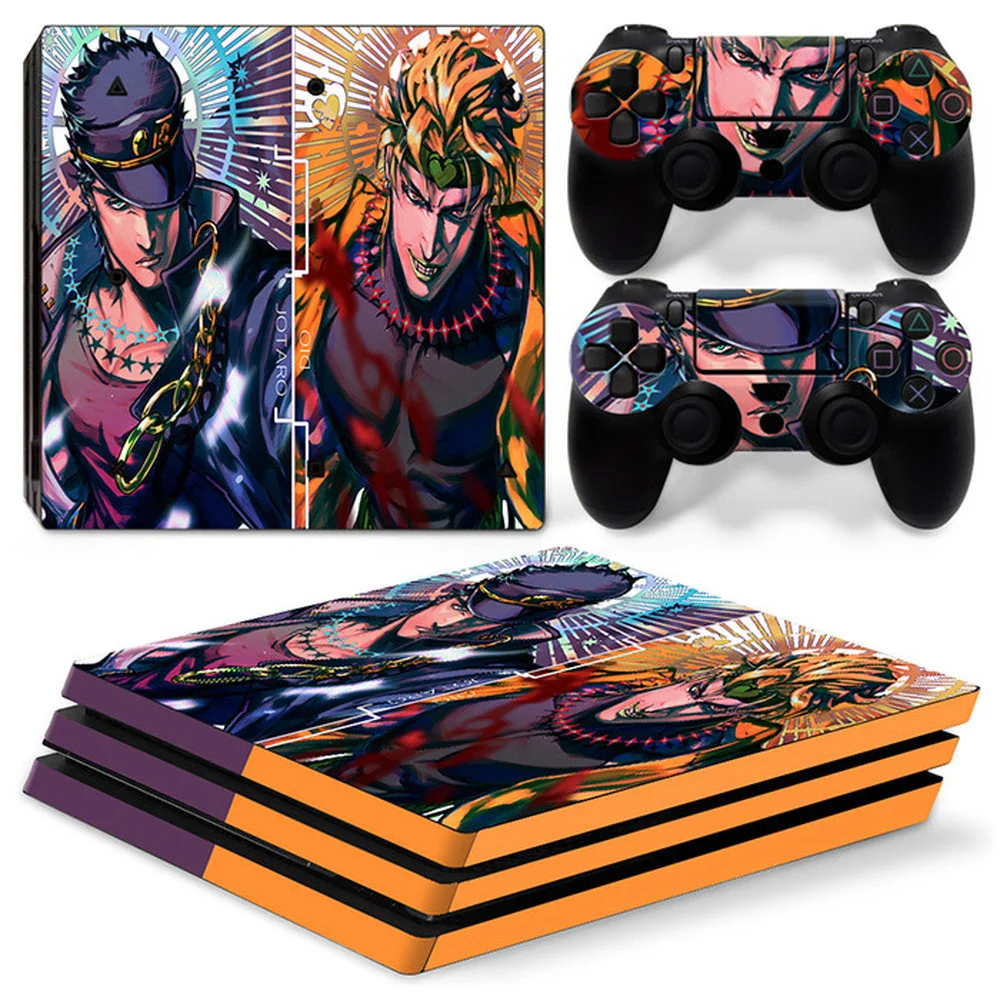 

For PS4 Pro JoJo's Bizarre Adventure Skin Vinyl Sticker Decal Cover Console DualSense Controllers Dustproof Protective Sticker