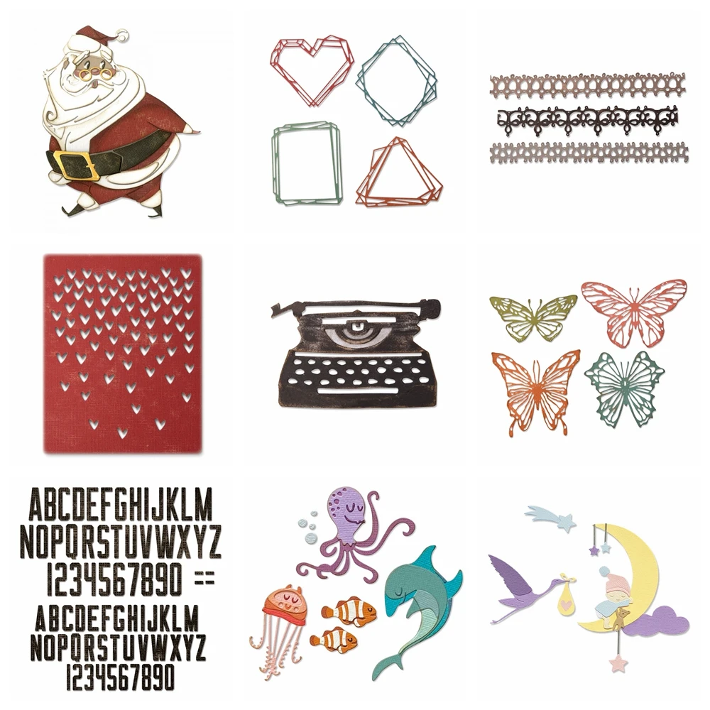 Геометрические штампы для штамповки в стиле ретро металлические скрапбукинга