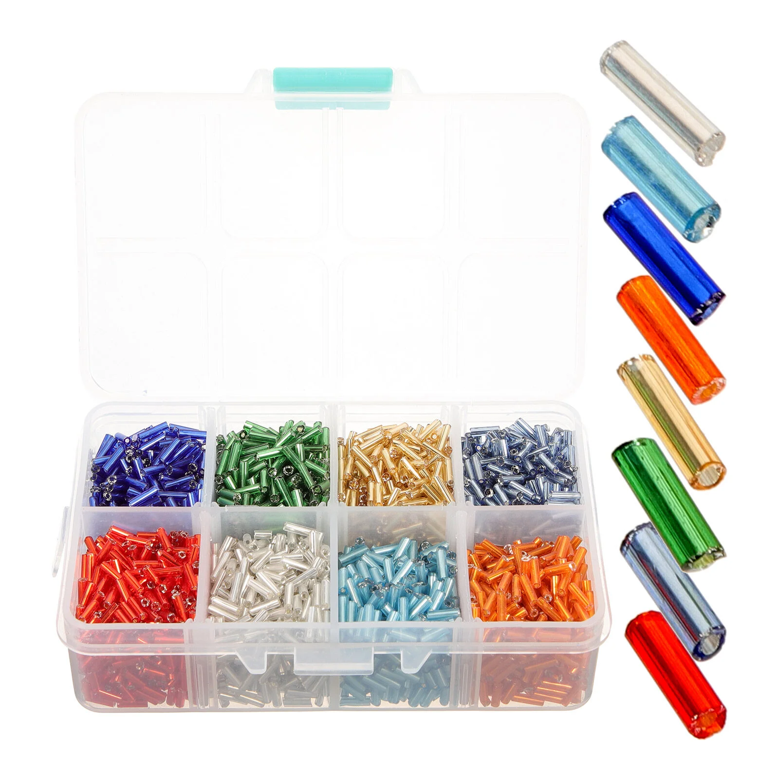 

Hand Beading Material Loose Beads Glass DIY Tubes Jewelry Earring Kits Making
