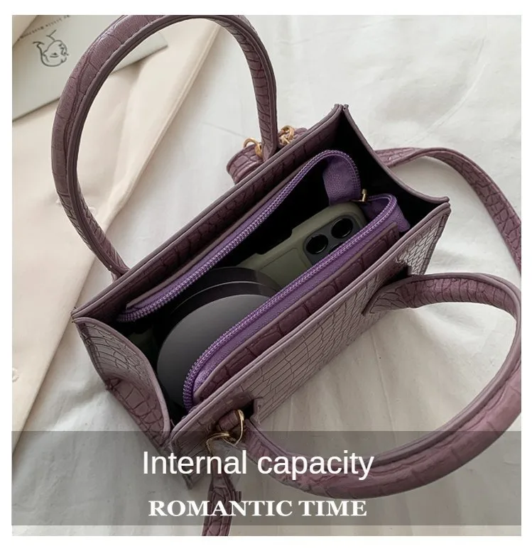 2023 сумки через плечо из искусственной кожи с крокодиловым узором для женщин