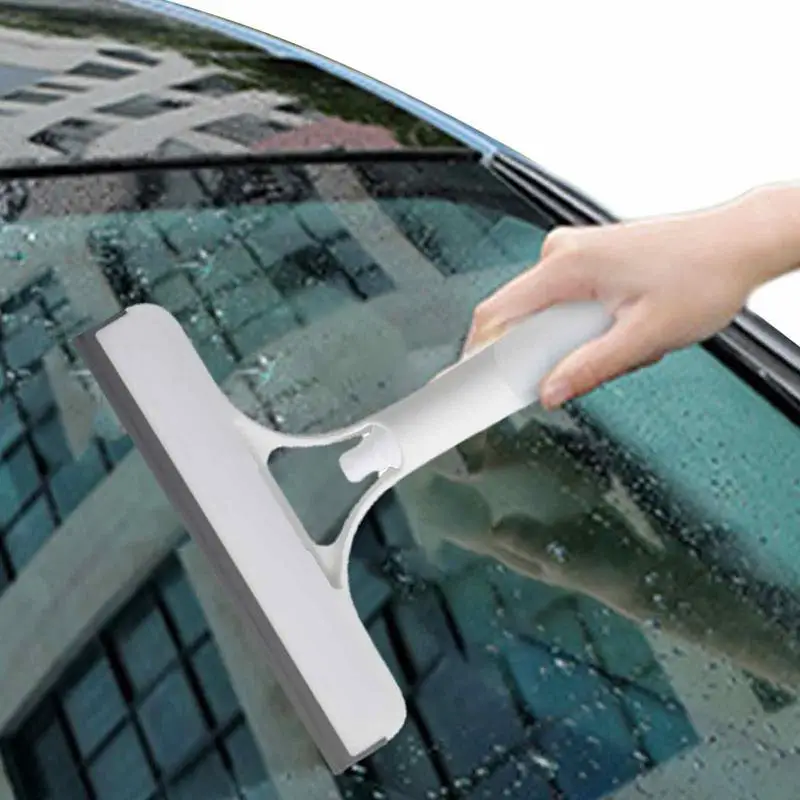 

Shower Squeegee Small Glass Scraper For Mirror Multifunctional 3-in-1 Cleaning Tool With Watering Can For Auto Windshield Shower