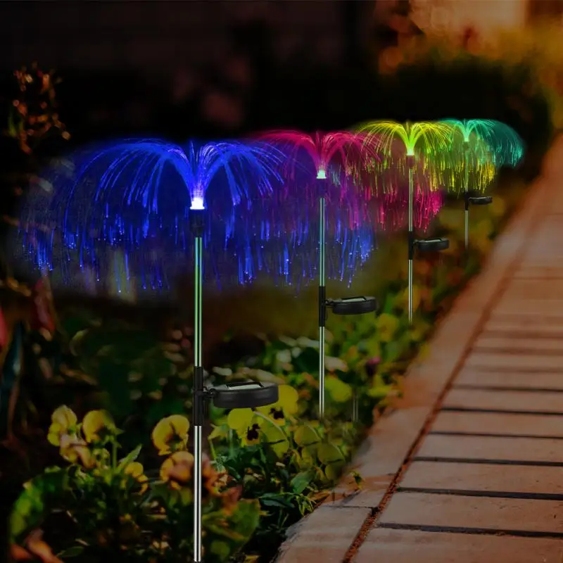 

Solar Firework Lights Outdoor LED Lawn Lamps Waterproof DIY jellyfish For Garden Lawn Landscape Holiday Landscape Holiday Light