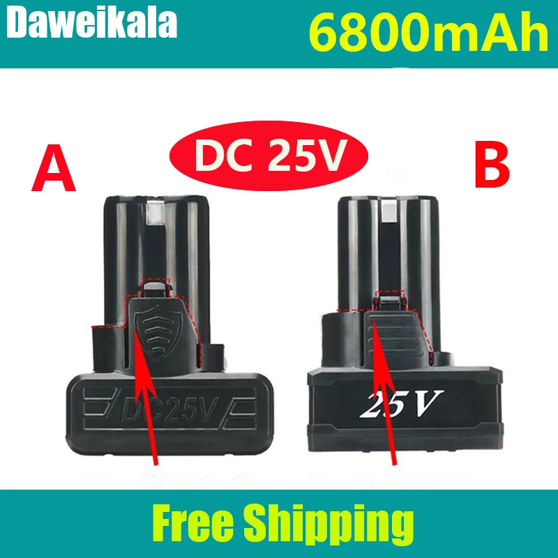 

2023 18650 25V 6800mAh Universal Rechargeable Lithium Battery For Power Tools Electric Screwdriver Electric drill Li-ion Battery