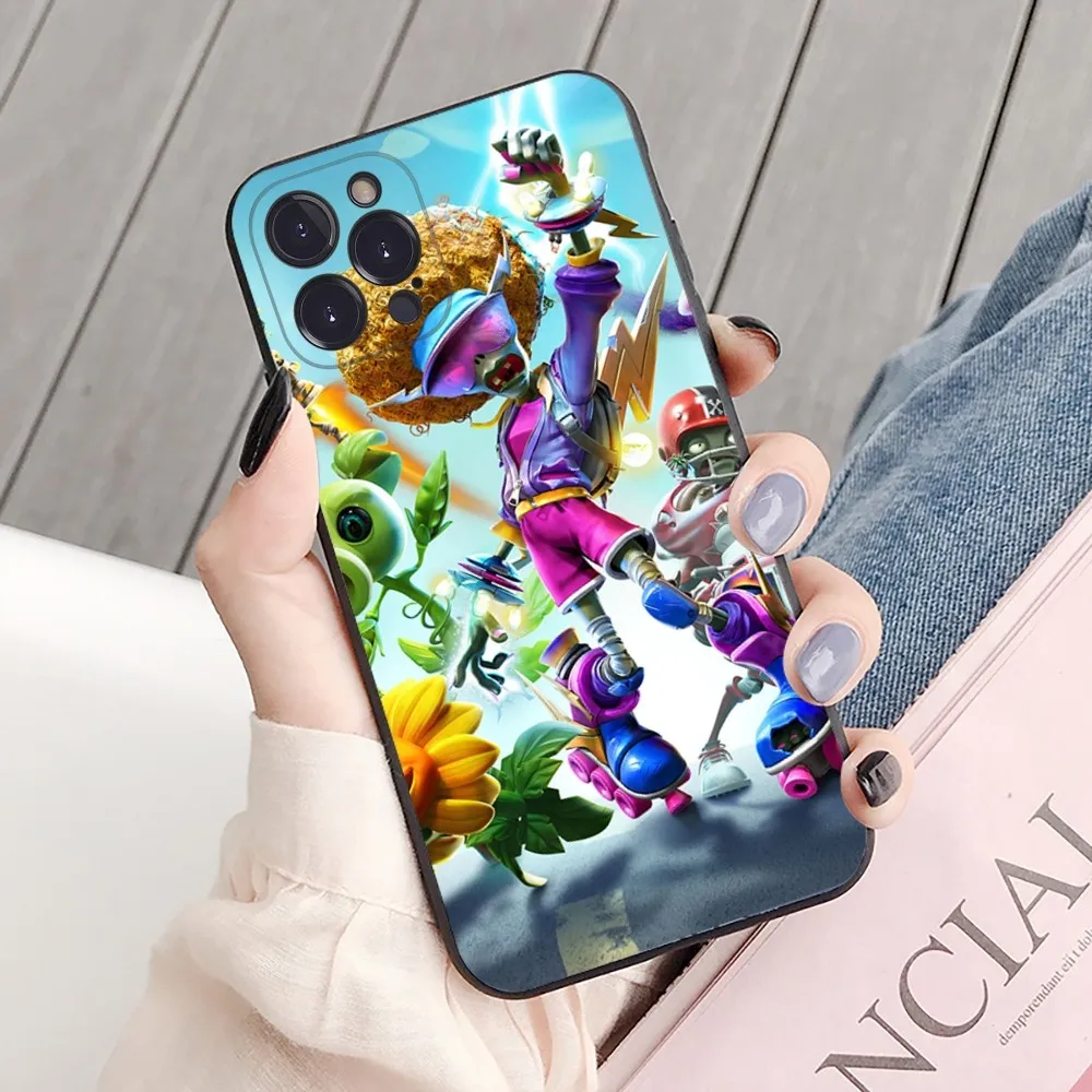 Чехол для телефона P-Plant-t VS зомби-e iPhone 15 14 11 12 13 Mini Pro XS Max 6 7 8 Plus X XR SE 2020