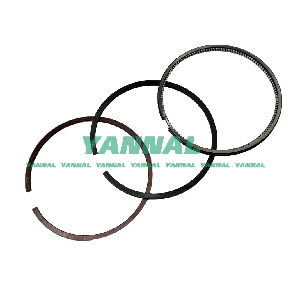Для Yanmar 3 шт. 3TNV75 комплект поршневых колец детали двигателя экскаватора