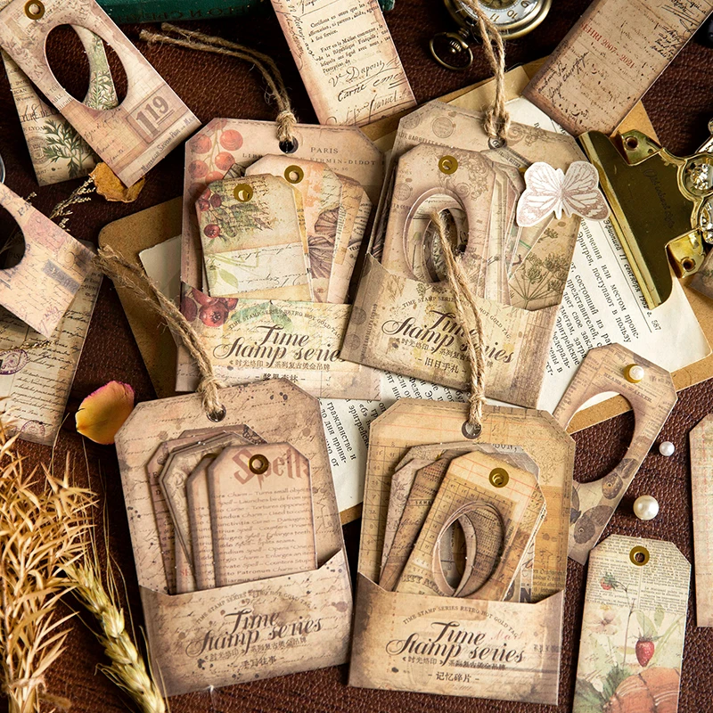 24 шт. винтажная бирка в стиле «сделай сам», дневник, альбом, скрапбукинг, материал, ретро-карта, ручная работа, декоративная нежелательная книга