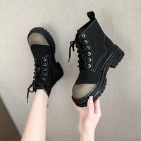 autumn winter women motorcycle ankle boots 2022 new platform snow boots ladies shoes casual flats non slip chelsea boots mujer
