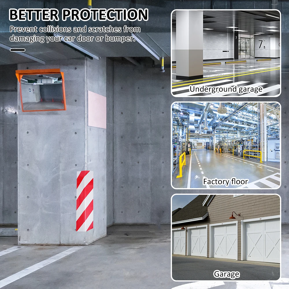Светоотражающая полоса для парковки гаража защита стикер на стену авто ПВХ пена