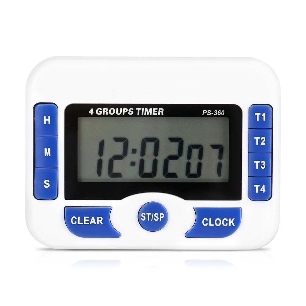

Digital 4‑Channel Independent Group Timer Countdown Magnetic Kitchen Cooking Clock