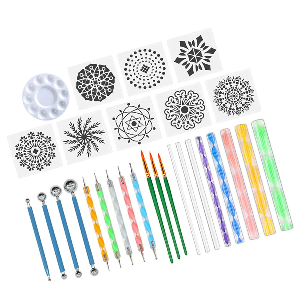 

29pcs Pottery Tool Set Clay Modeling Sculpting Tools Double Ended Stylus Hole Tray DIY Craft Supplies for Clay Pottery Sculpture