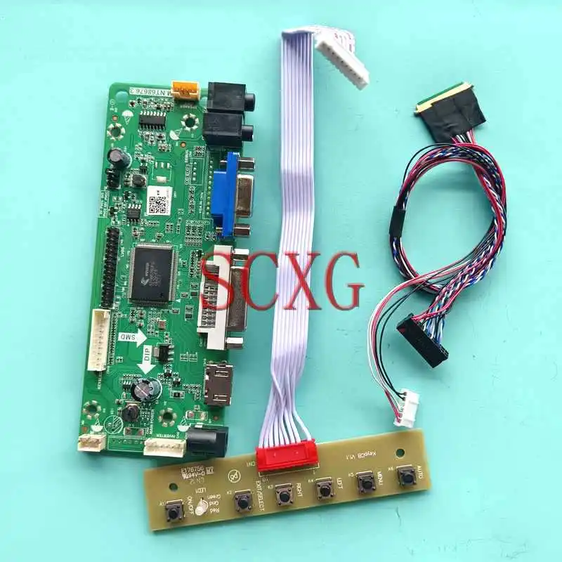 

Laptop Display Screen Controller Board Fit B156XTN03.2 B156XTN03.4 1366*768 VGA DVI 15.6" HDMI-Compatible DIY Kit LVDS 40-Pin
